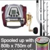 DAIWA SEABORG 1200MJ ELECTRIC REEL & SALTIST 56HT ROD COMBO